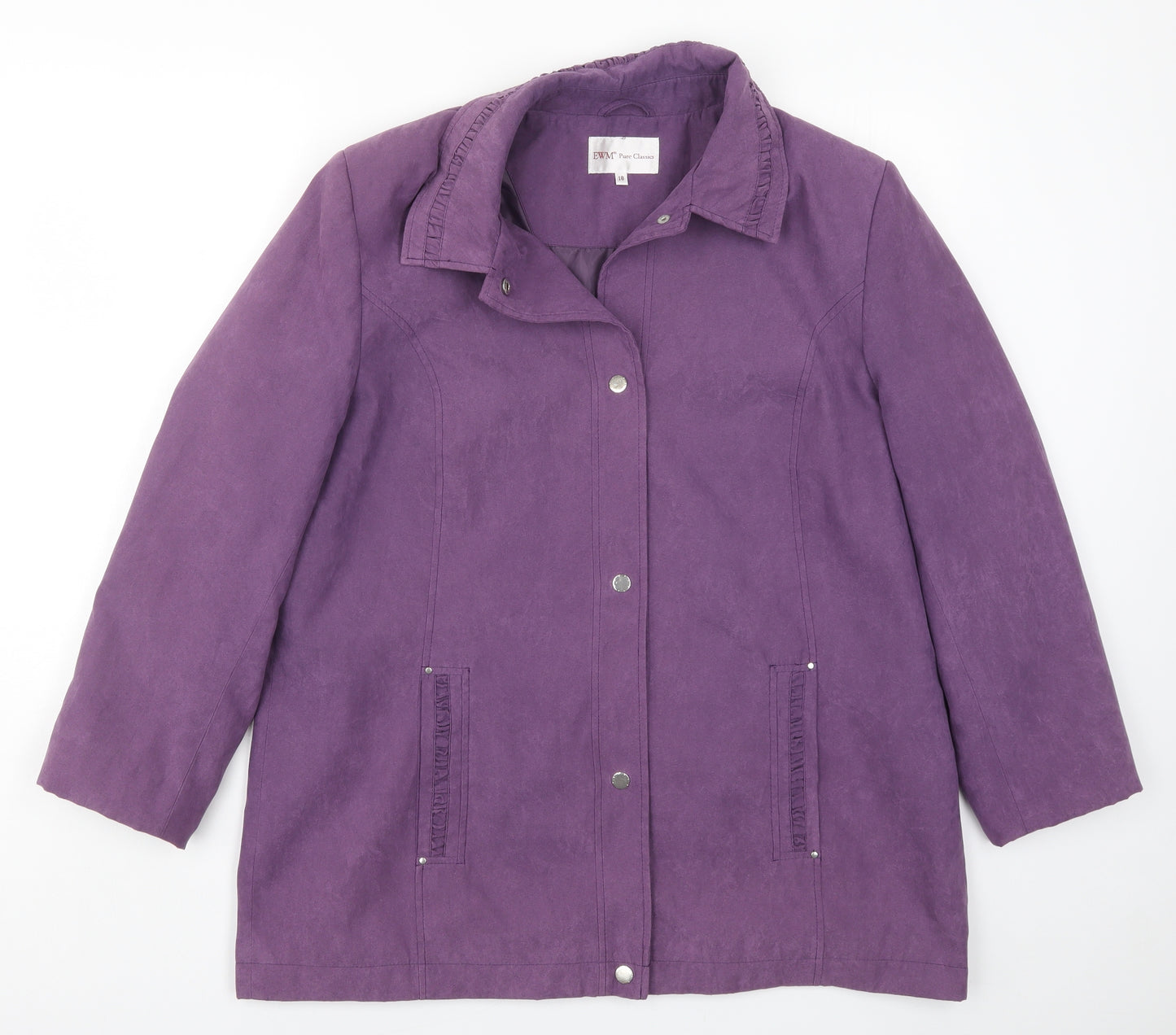 EWM Womens Purple   Jacket Coat Size 18