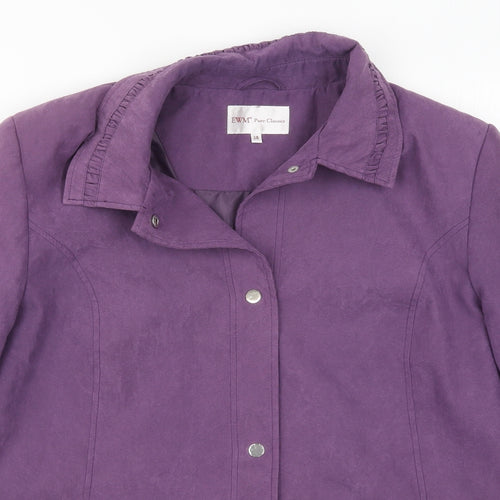 EWM Womens Purple   Jacket Coat Size 18