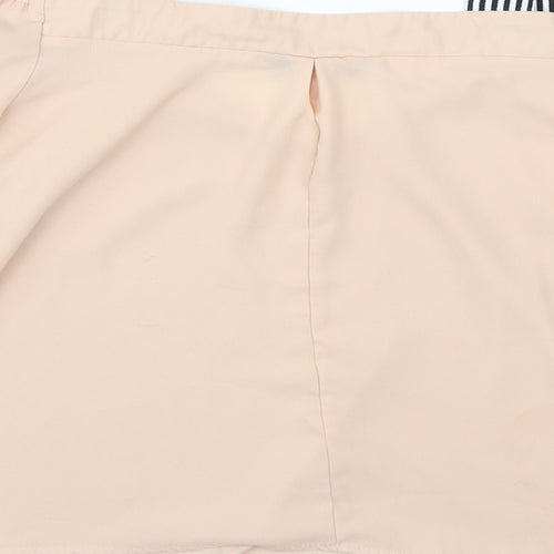 Select Womens Pink Striped  Basic Blouse Size 12
