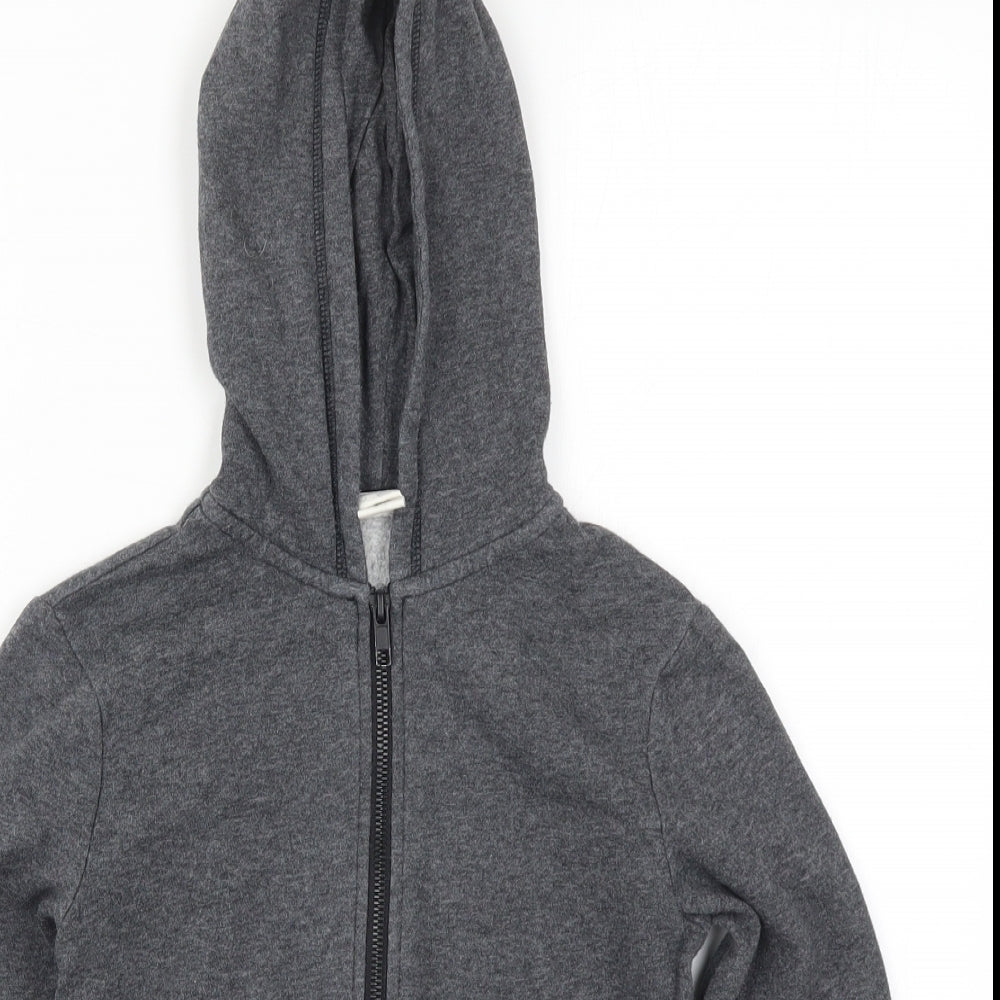 H&M Boys Grey   Full Zip Hoodie Size 7-8 Years
