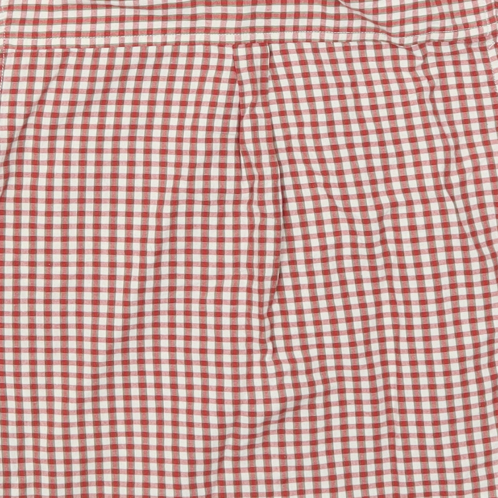 Logg Boys Red Check  Basic Button-Up Size 4 Years