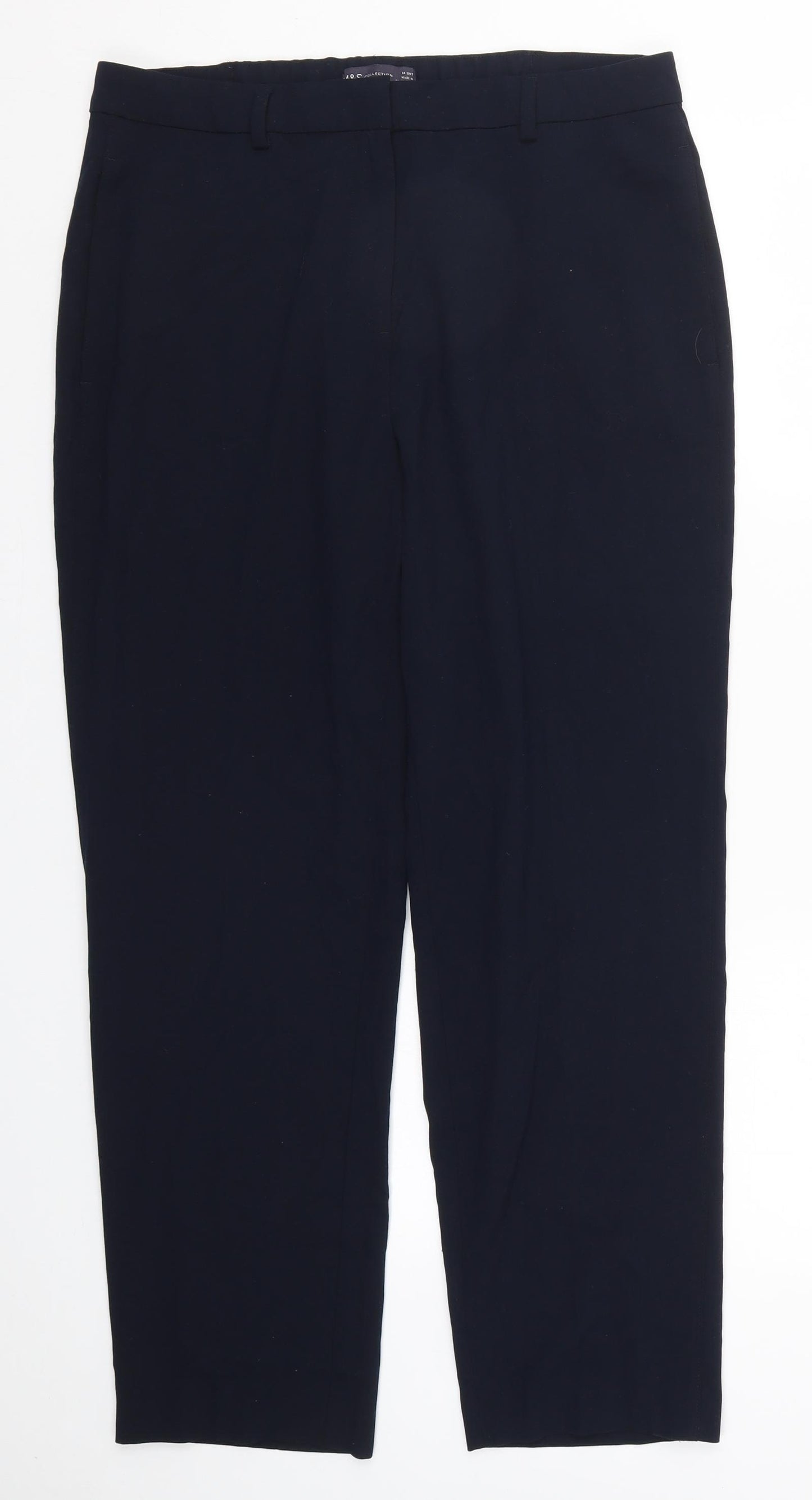 Marks and Spencer Womens Blue   Trousers  Size 14 L28 in