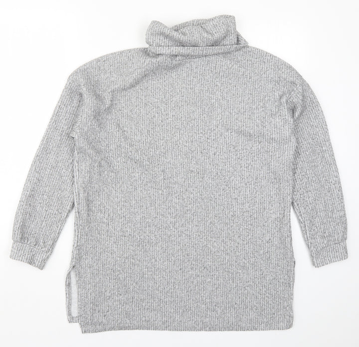 New Look Womens Grey  Knit Pullover Jumper Size M