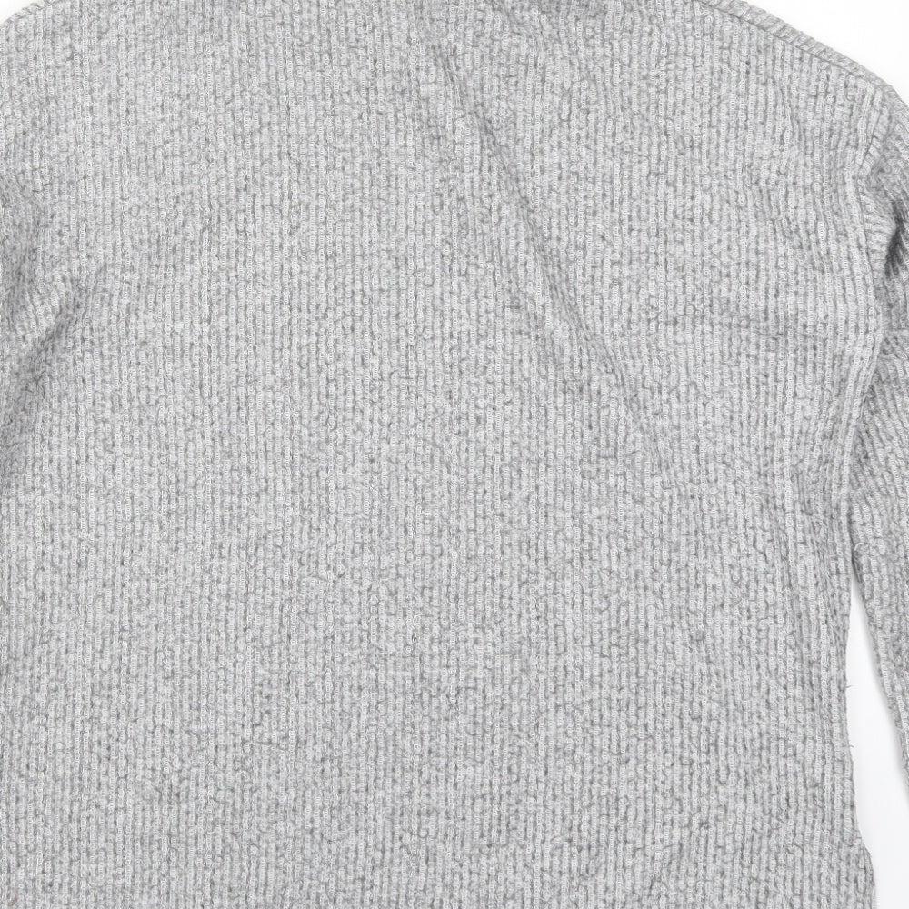 New Look Womens Grey  Knit Pullover Jumper Size M