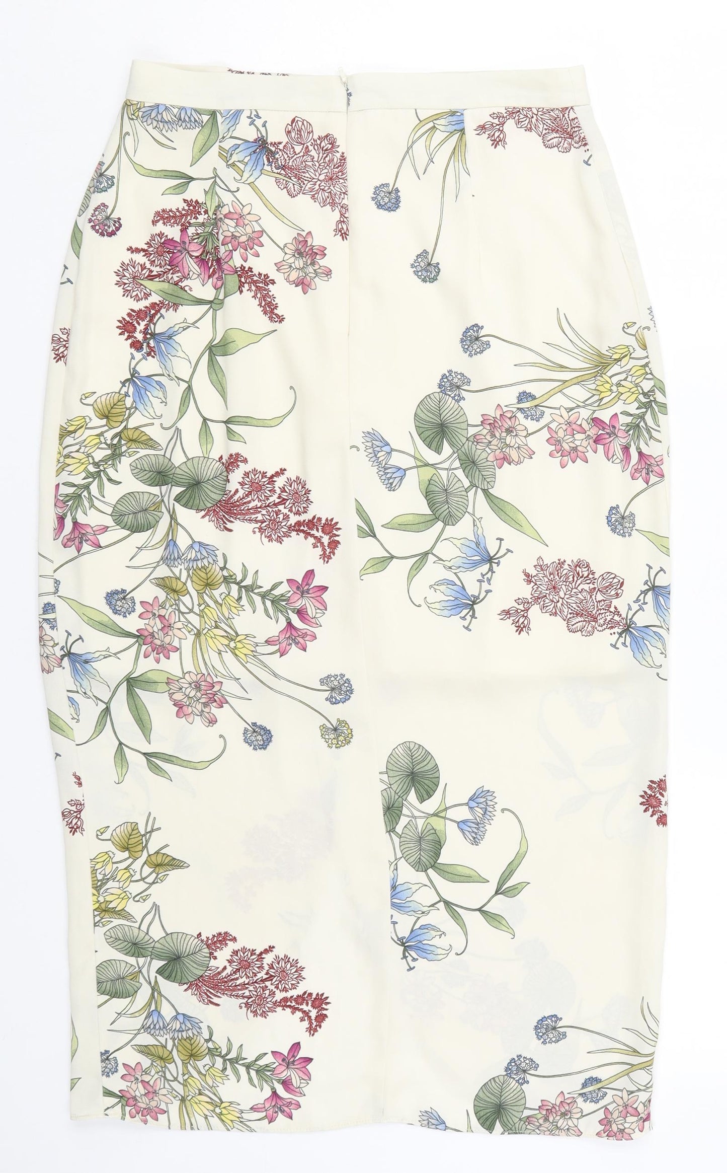 River Island Womens Beige Floral  Mini Skirt Size 10
