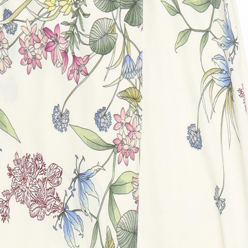 River Island Womens Beige Floral  Mini Skirt Size 10
