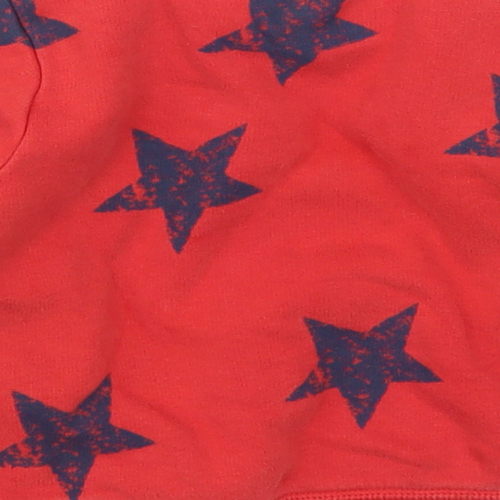 Marks and Spencer Boys Red   Basic T-Shirt Size 18-24 Months  - Stars