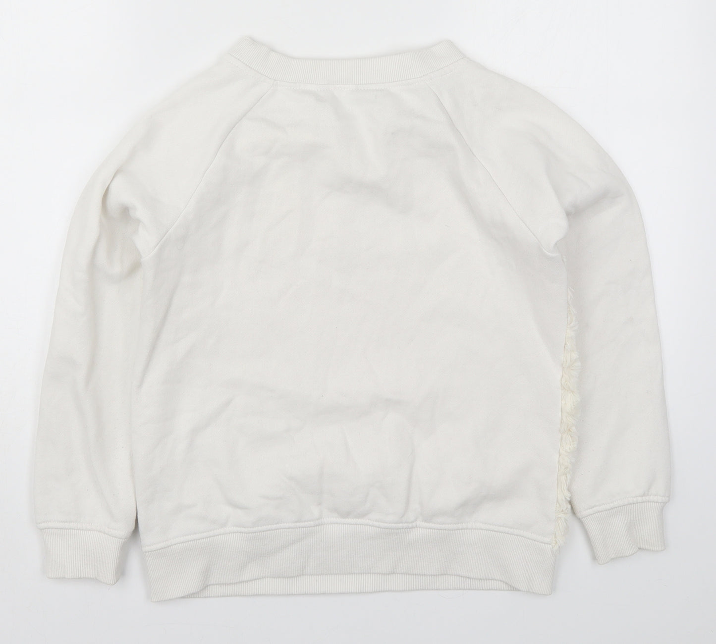 Feel Fabulous Womens White   Pullover Sweatshirt Size 6