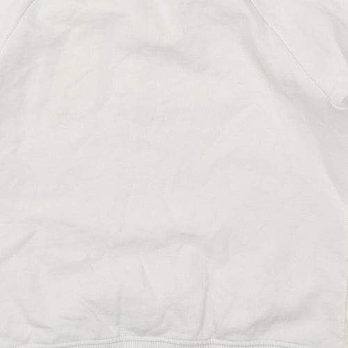 Feel Fabulous Womens White   Pullover Sweatshirt Size 6
