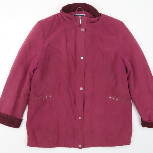 Isle Womens Pink   Overcoat Coat Size 18