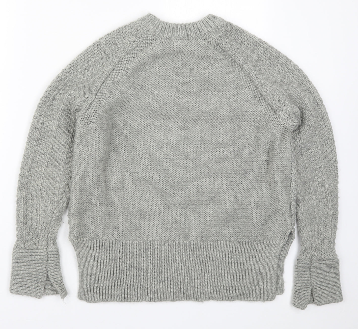 H&M Womens Grey  Knit Pullover Jumper Size S