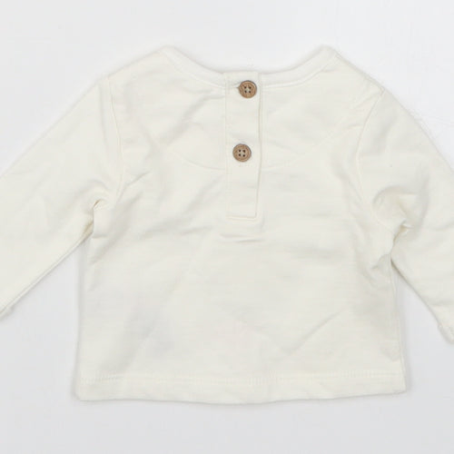 Primark Baby White   Basic T-Shirt Size Newborn  - Farm Animals