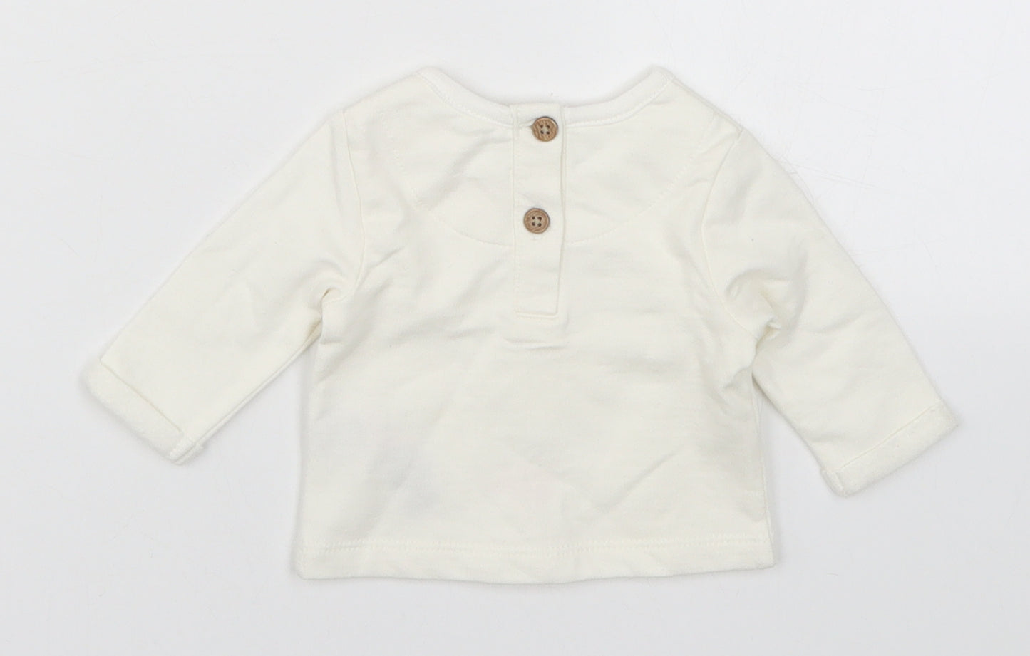 Primark Baby White   Basic T-Shirt Size Newborn  - Farm Animals
