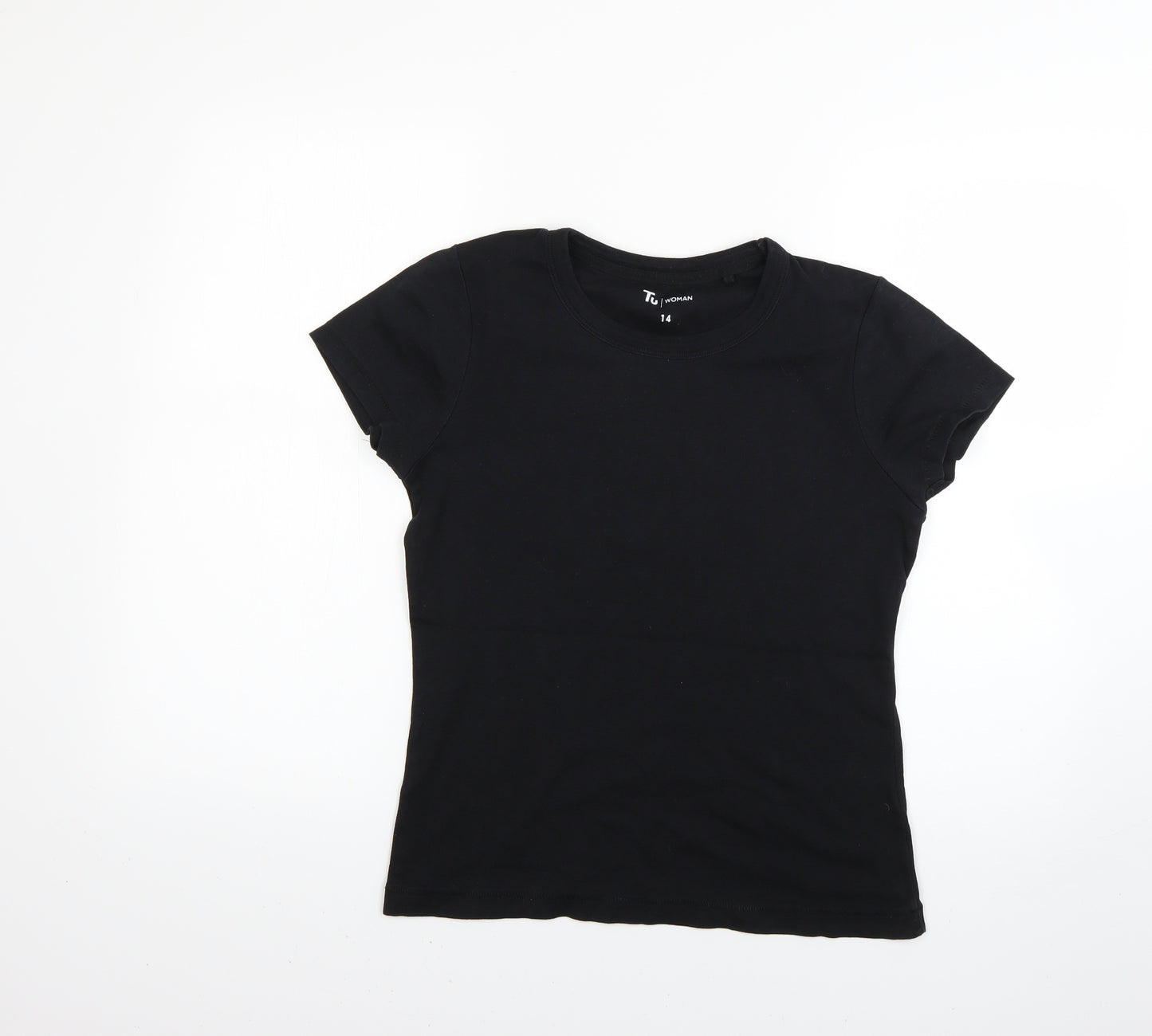 TU Womens Black   Basic T-Shirt Size 14