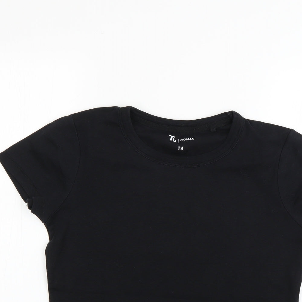 TU Womens Black   Basic T-Shirt Size 14