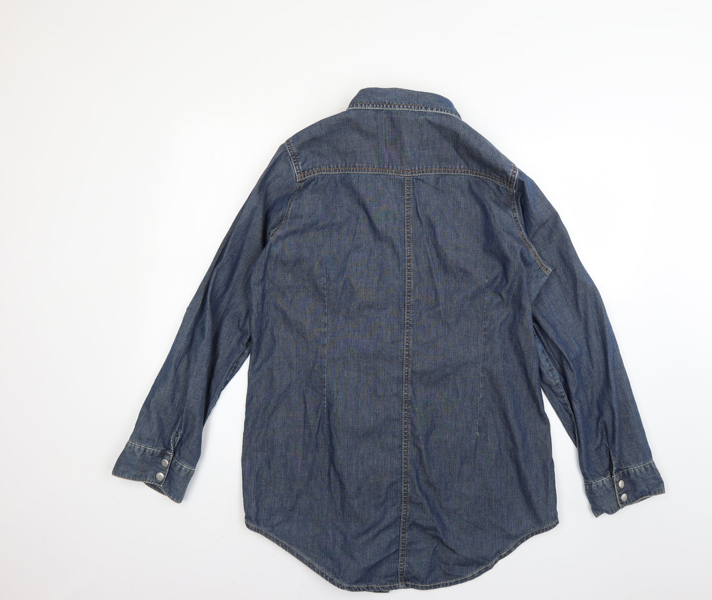NEXT Womens Blue   Basic Button-Up Size 14