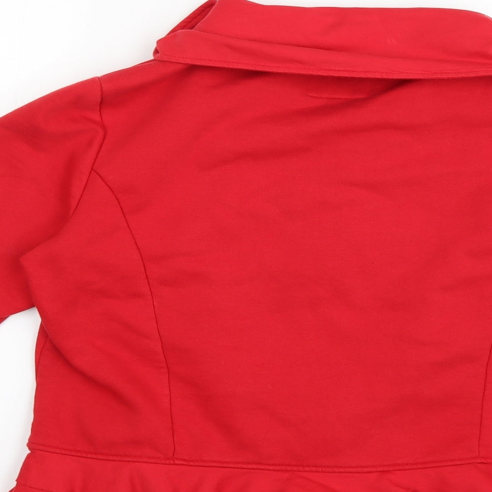 Per Una Womens Red   Jacket Coat Size L