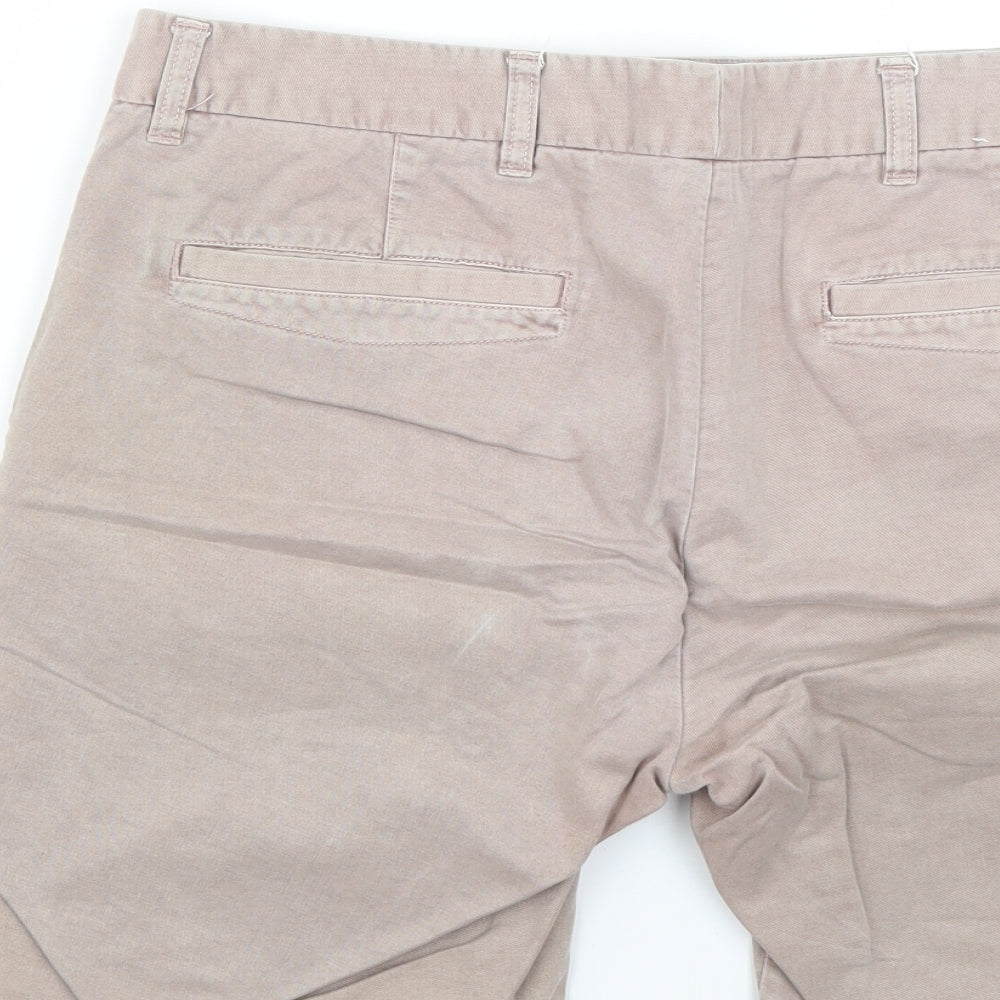 Industrie Mens Beige   Chino Shorts Size 34
