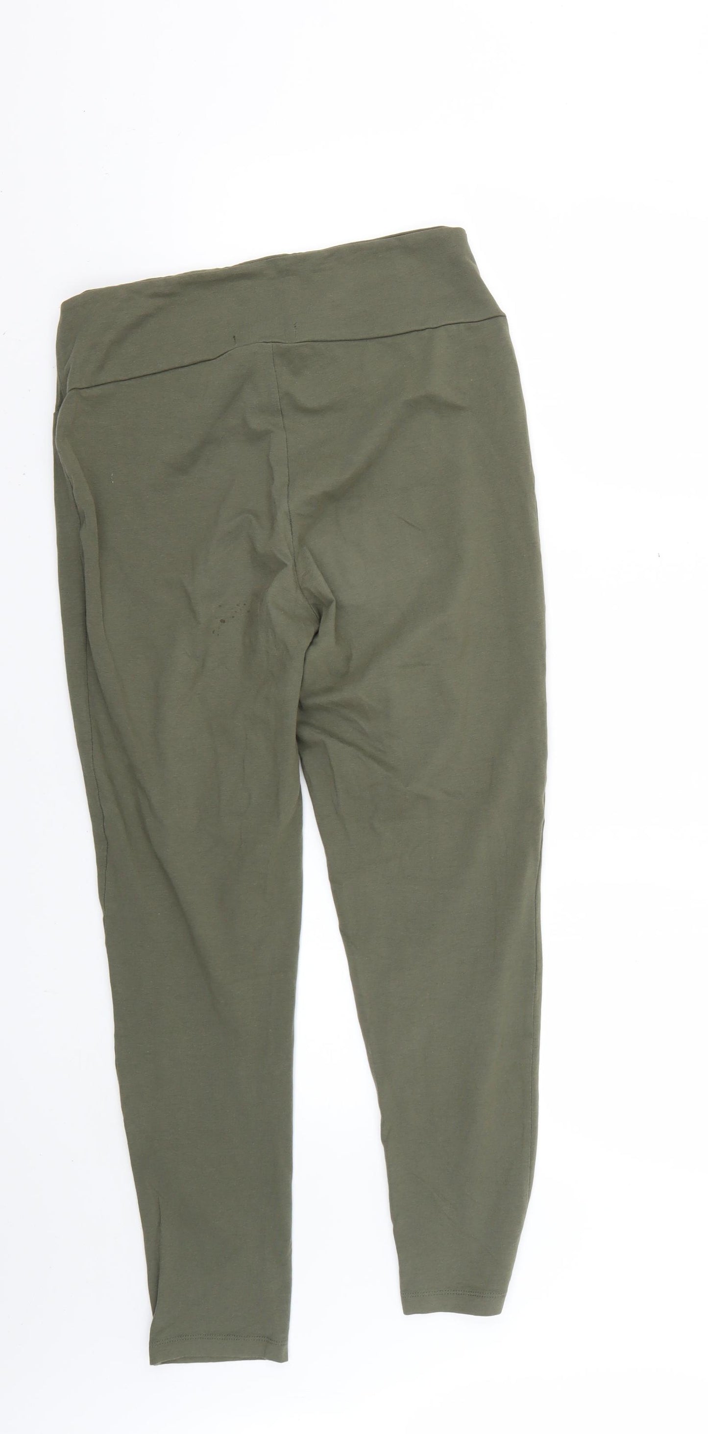 Primark Womens Green   Cropped Leggings Size 12 L24 in
