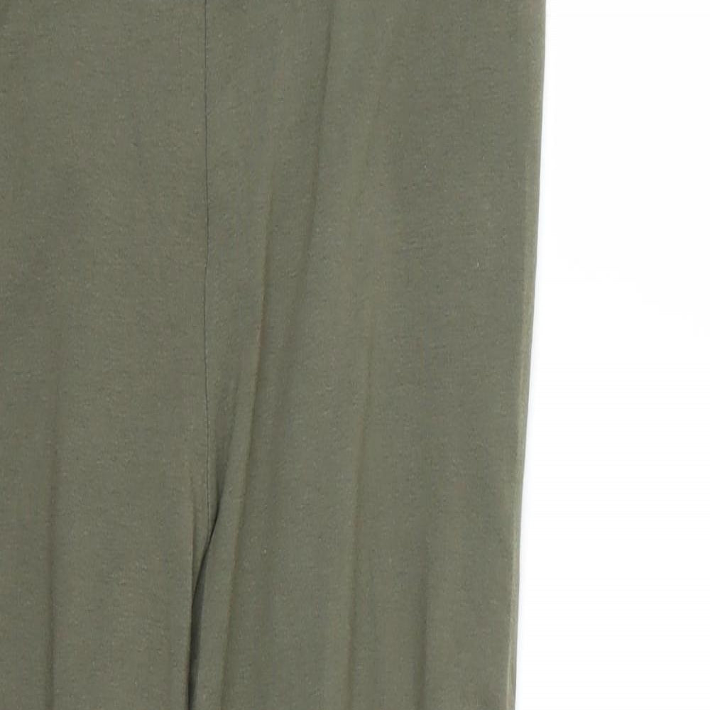 Primark Womens Green   Cropped Leggings Size 12 L24 in