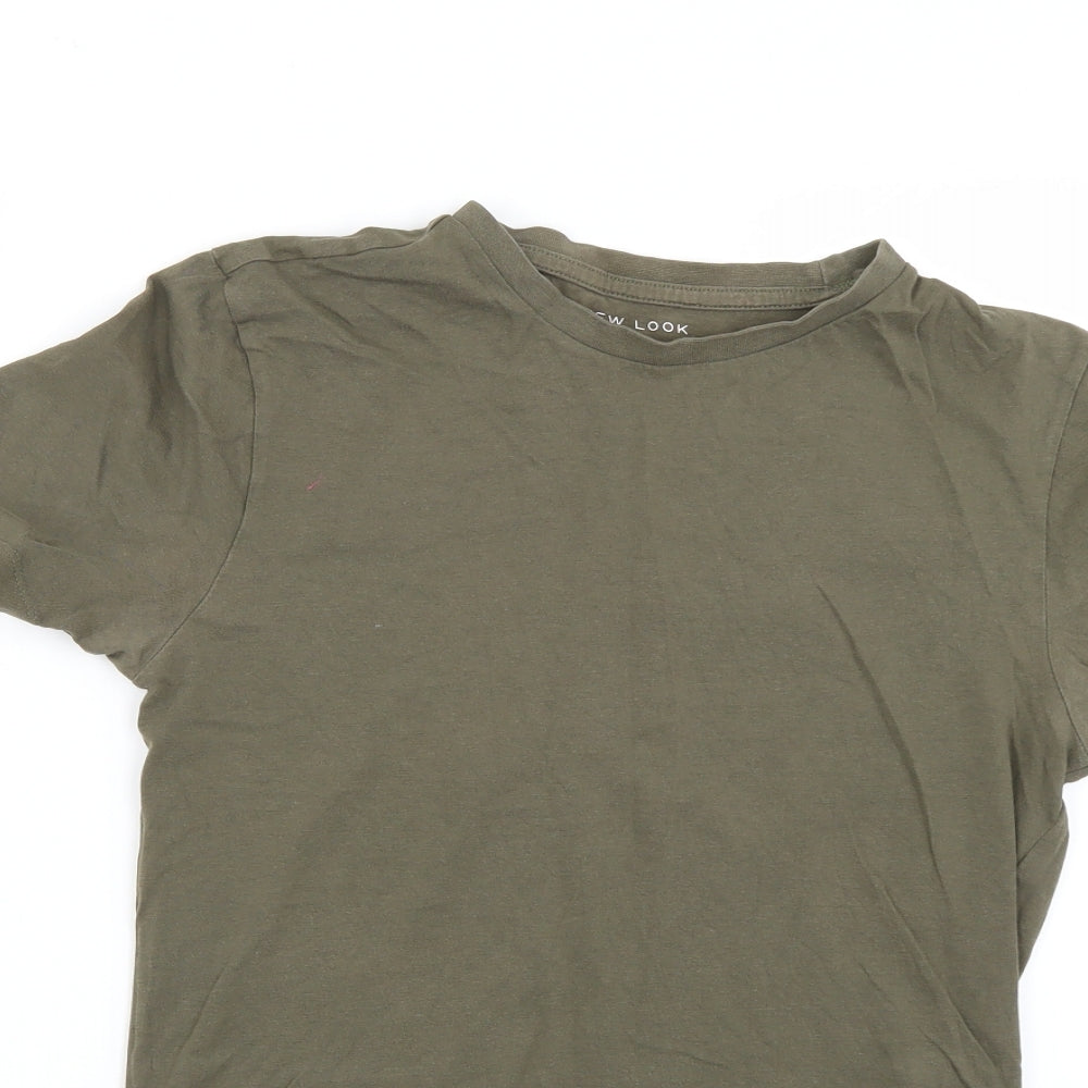 New Look Mens Green    T-Shirt Size S