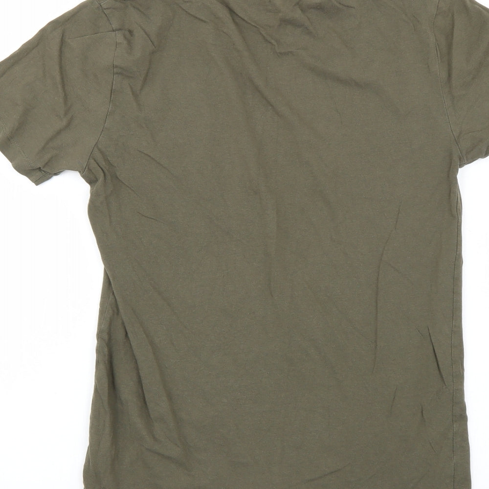 New Look Mens Green    T-Shirt Size S