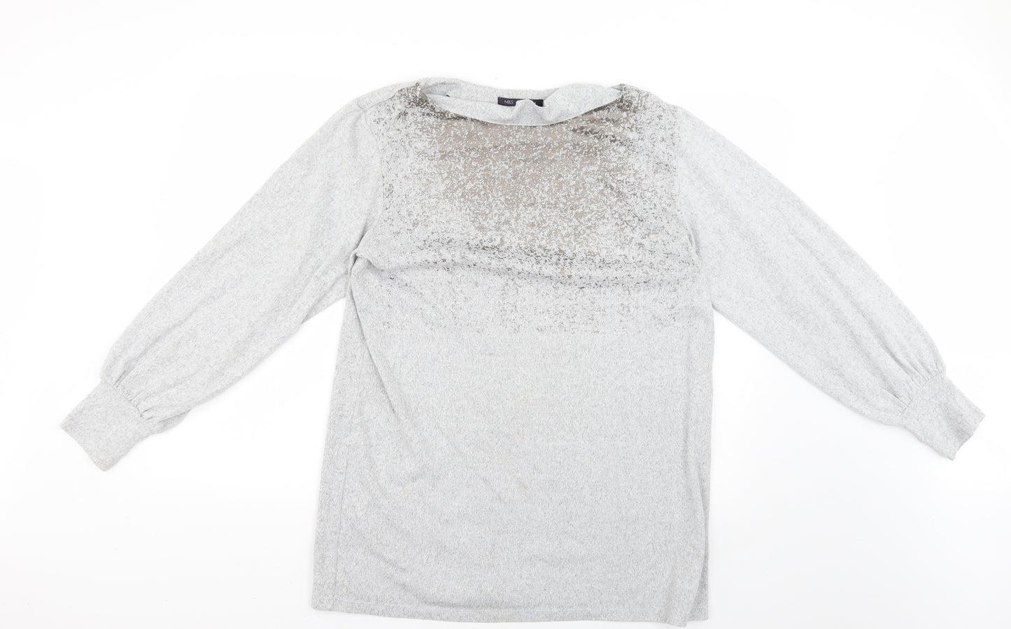 Marks and Spencer Womens Grey   Pullover Jumper Size 14