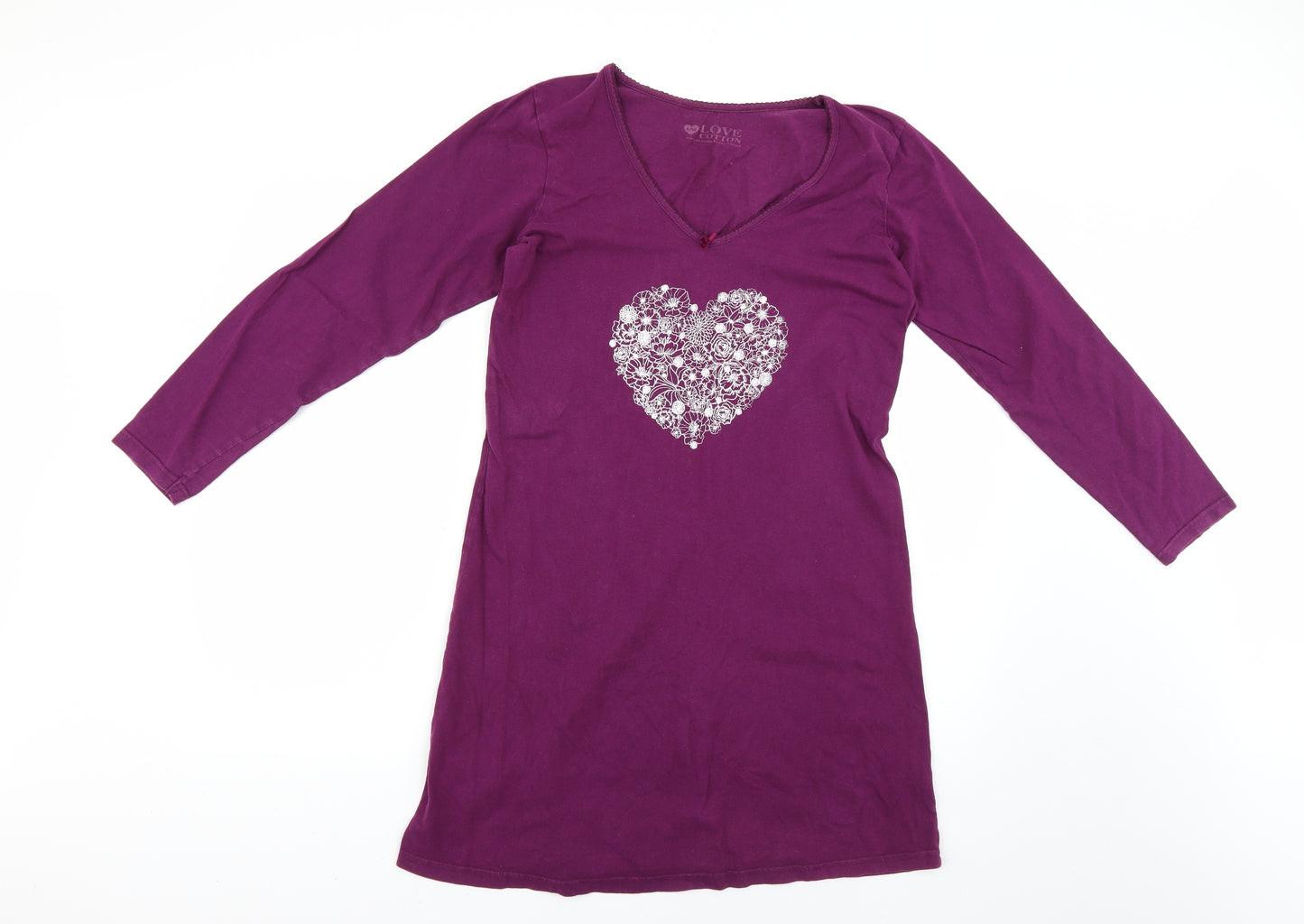 love to lounge Womens Purple Solid  Top Dress Size 10