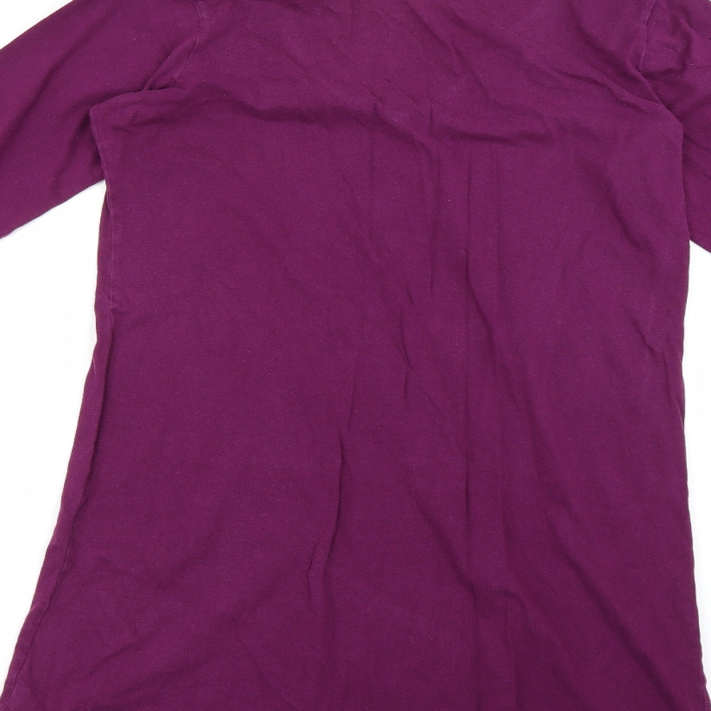 love to lounge Womens Purple Solid  Top Dress Size 10