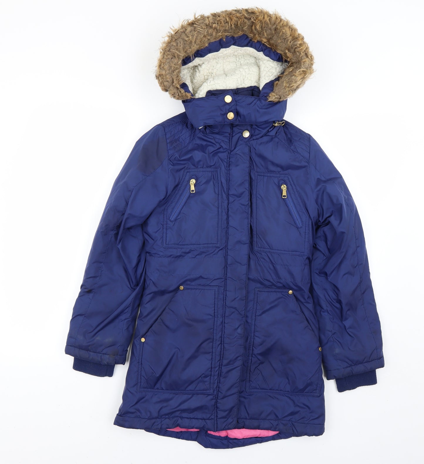 hawk & co Womens Blue   Quilted Coat Size L