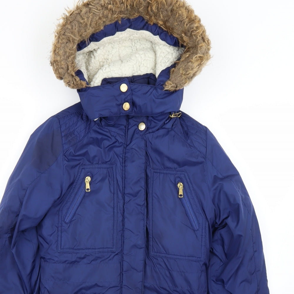 hawk & co Womens Blue   Quilted Coat Size L