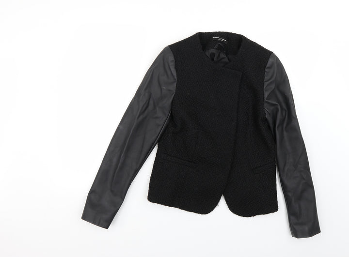 Dorothy Perkins Womens Black Overcoat Coat Size 12