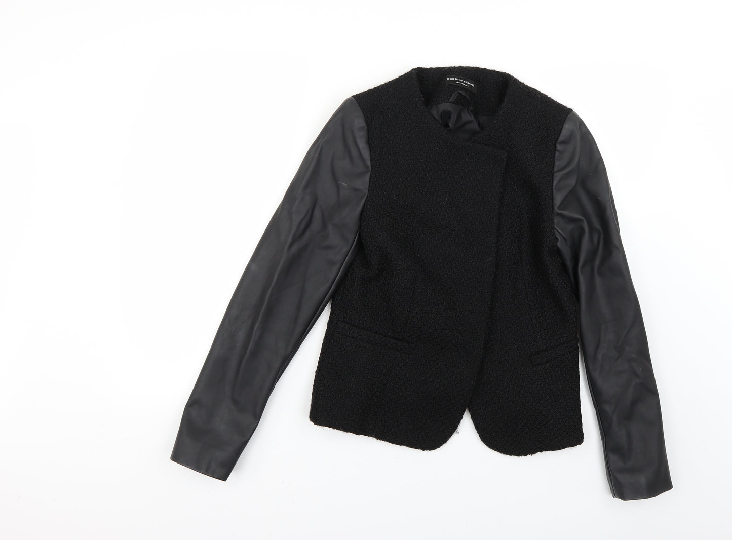 Dorothy Perkins Womens Black   Overcoat Coat Size 12