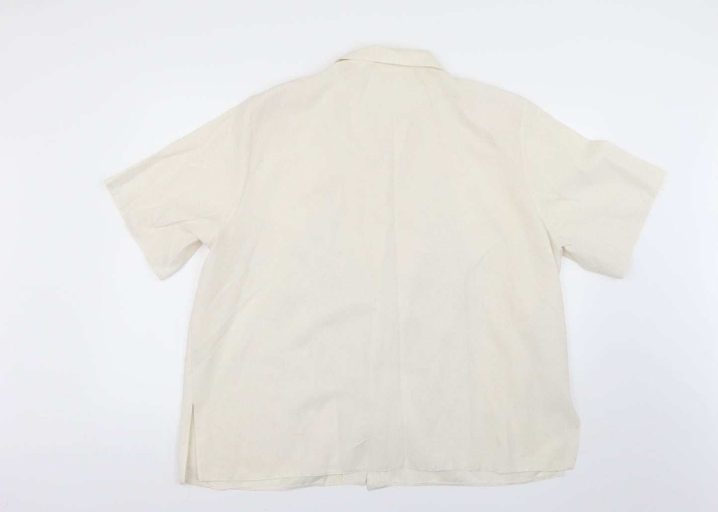 kiwi london Womens Beige   Basic Button-Up Size 24