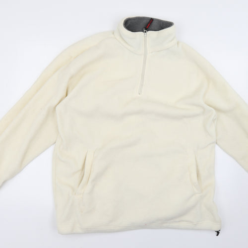 hardwear Mens Beige   Full Zip Jumper Size M