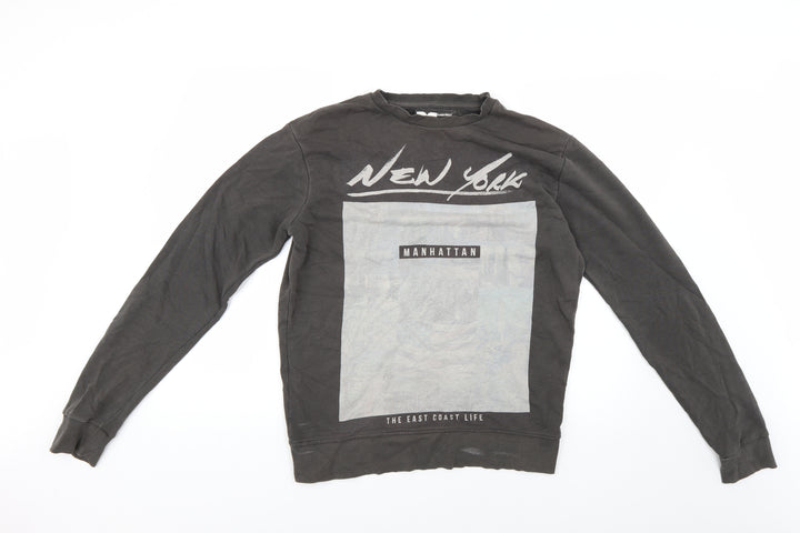 Twisted Soul Mens Brown   Pullover Jumper Size M