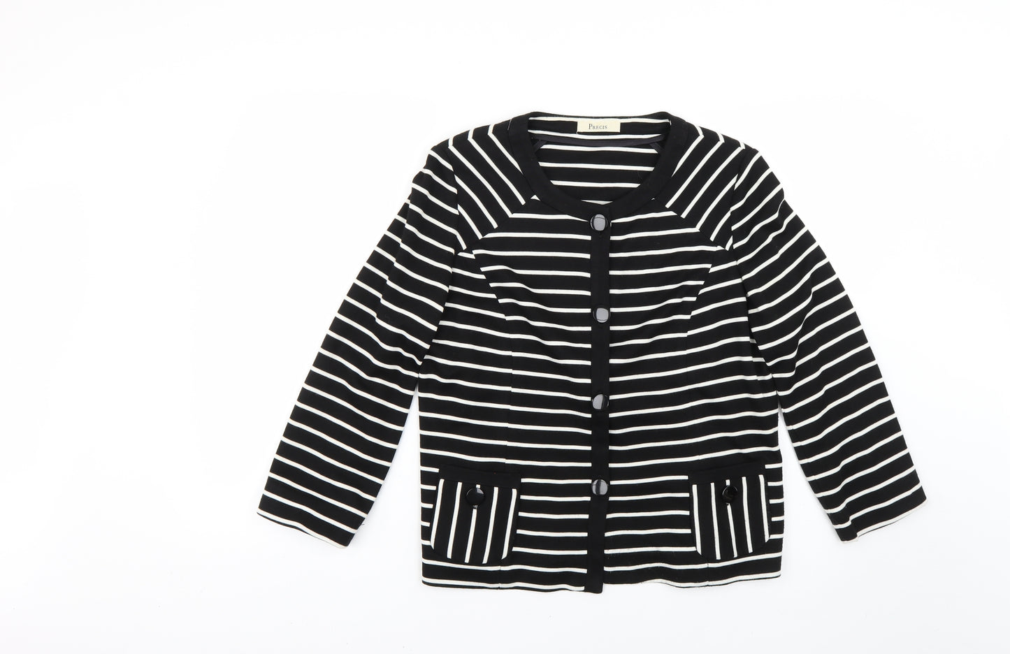 Precis Womens Multicoloured Striped  Cardigan Jumper Size 14
