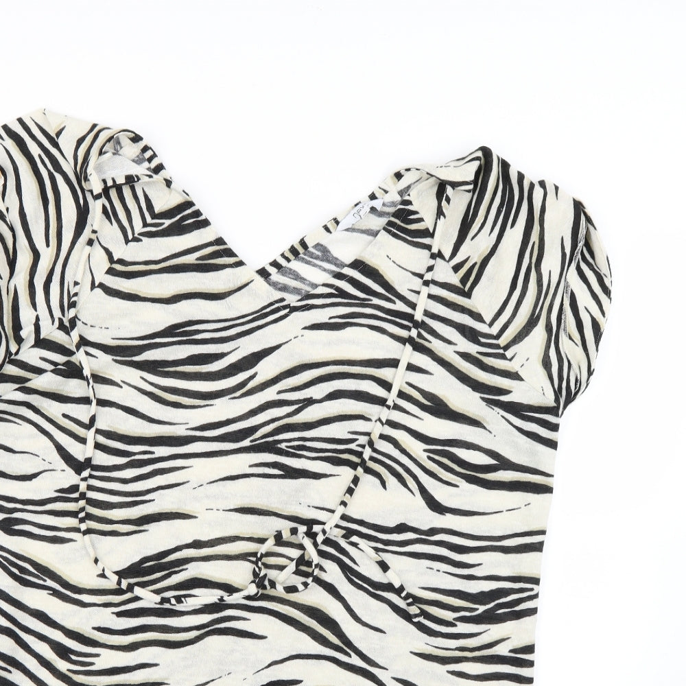 NEXT Womens Brown Animal Print  Pullover Jumper Size 18