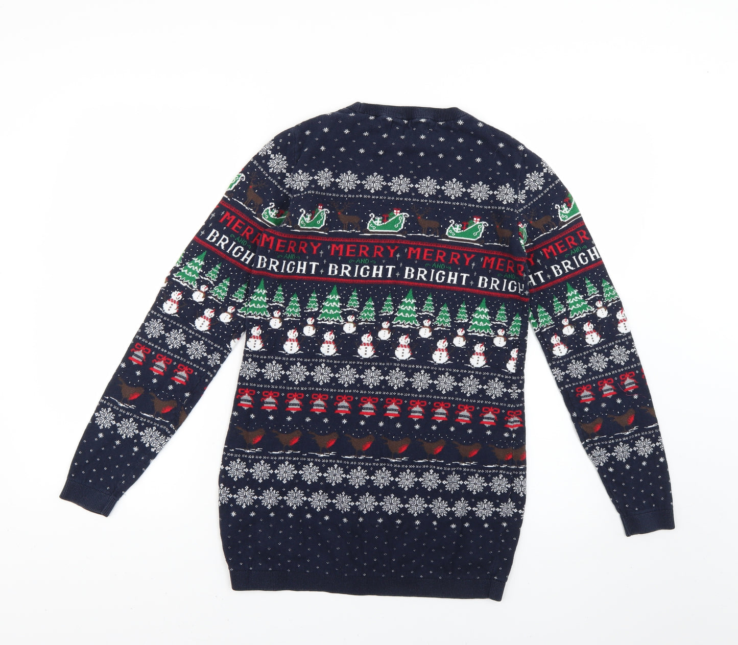 NEXT Womens Multicoloured Geometric  Pullover Jumper Size 8