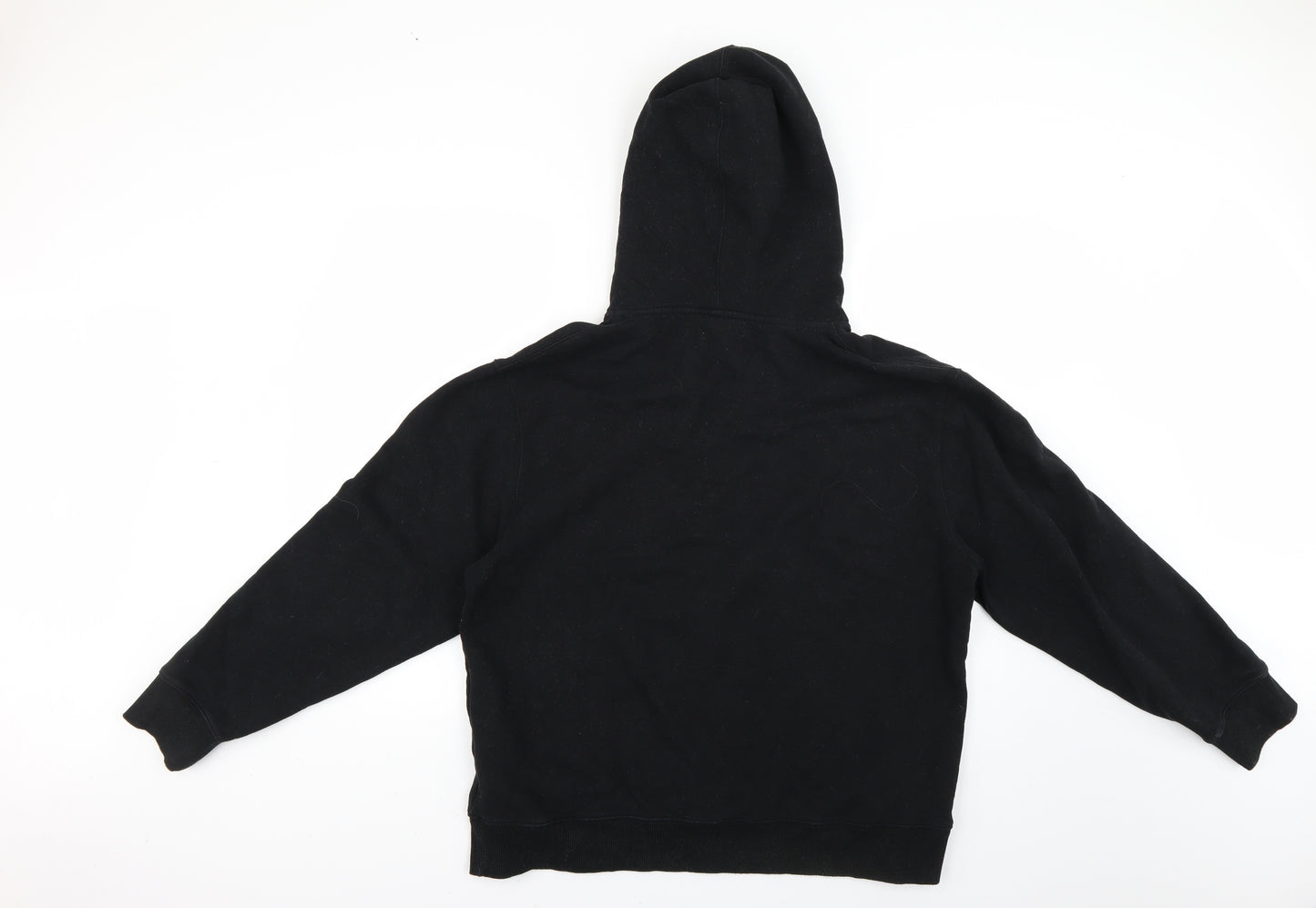 Topman Mens Black   Pullover Hoodie Size L