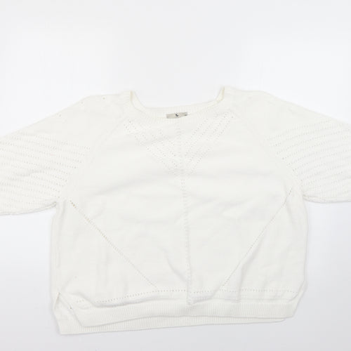 TU Womens White   Pullover Jumper Size 16