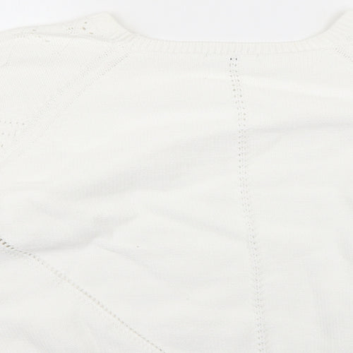 TU Womens White   Pullover Jumper Size 16