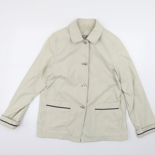 Style Womens Beige   Overcoat Coat Size 12