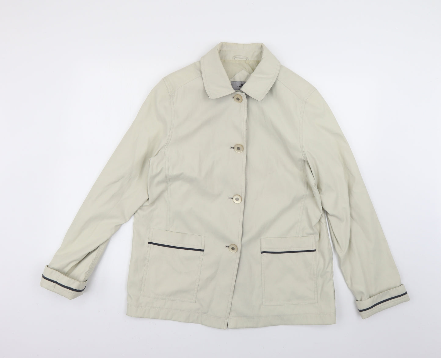 Style Womens Beige   Overcoat Coat Size 12