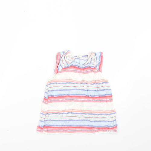 H&M Girls Multicoloured Striped  Fit & Flare  Size 2-3 Years