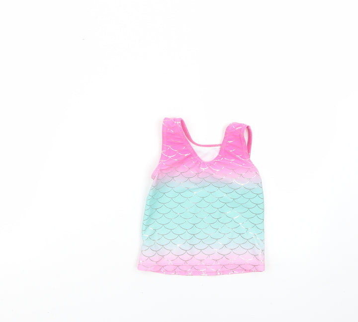 George Girls Multicoloured Geometric Basic T-Shirt Size 2-3 Years