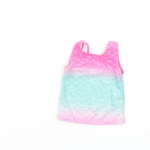 George Girls Multicoloured Geometric  Basic T-Shirt Size 2-3 Years
