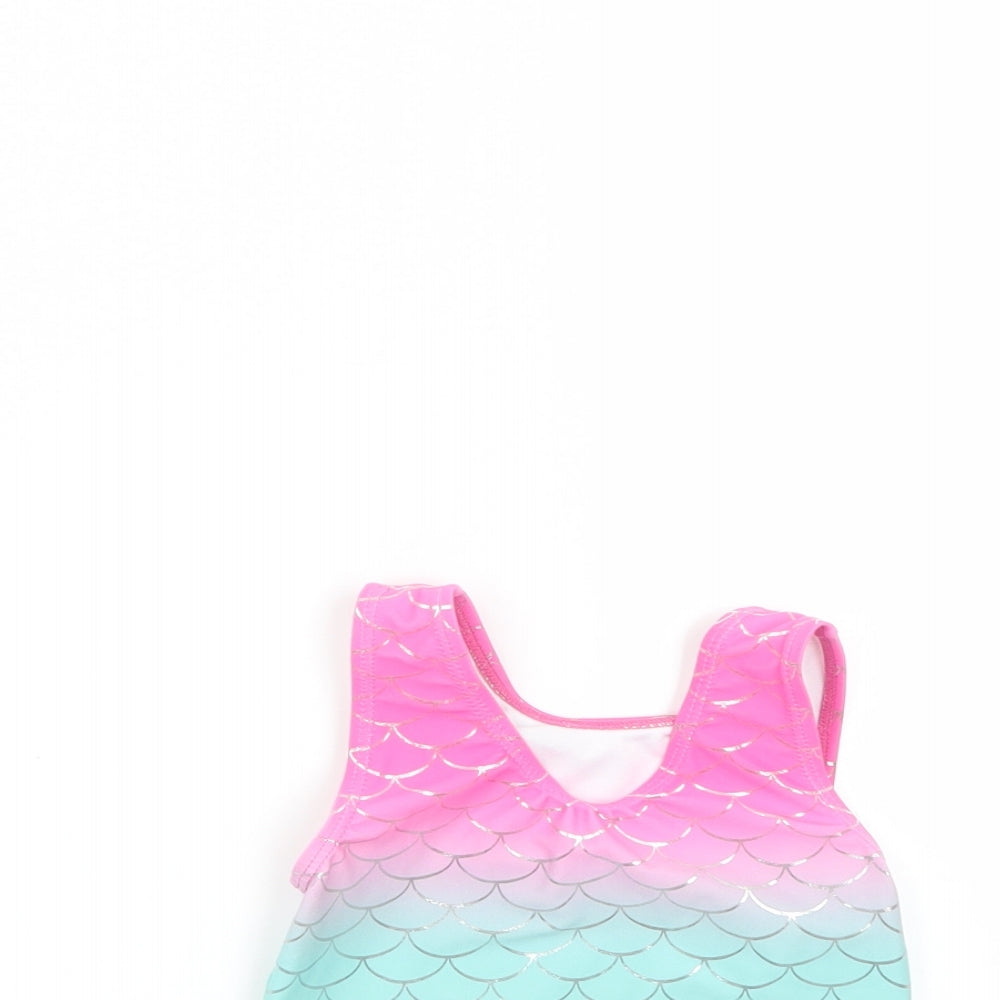 George Girls Multicoloured Geometric  Basic T-Shirt Size 2-3 Years