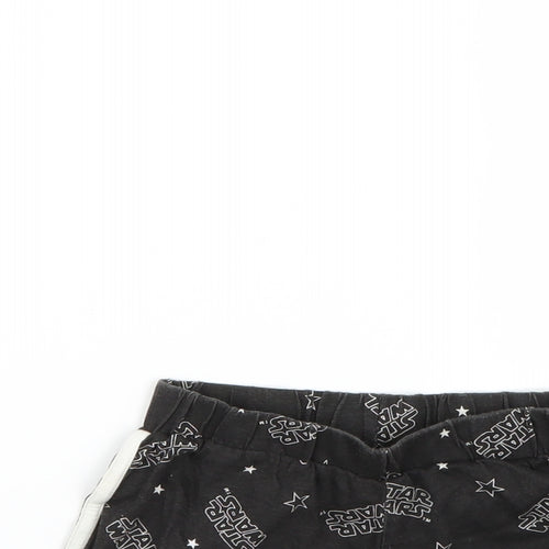 George Girls Black Geometric  Cut-Off Shorts Size 4-5 Years