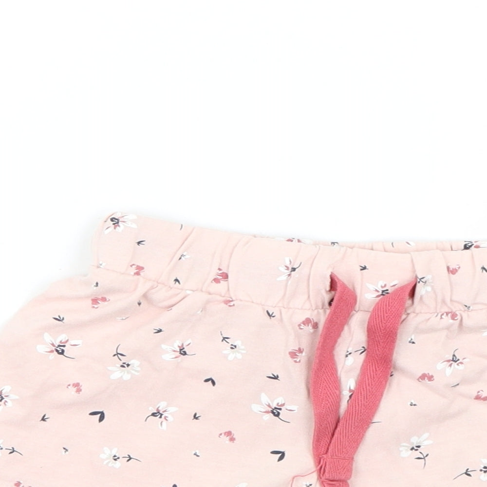 Matalan Girls Pink Geometric  Cut-Off Shorts Size 6 Years
